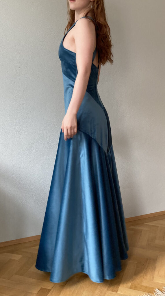 Abendkleid petrol